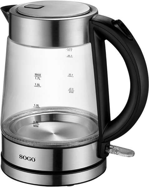 SOGO - stainless steel/glass kettle
