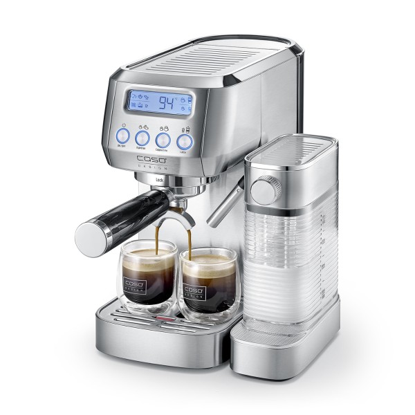 Caso - stainless steel portafilter machine ‘EspressoGourmet Latte’