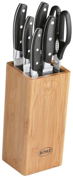 Rösle knife block 7 pieces