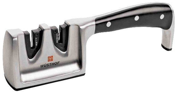 Wüsthof knife sharpener, black/silver