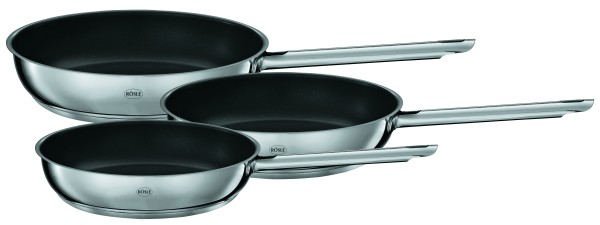 Rösle stainless steel frying pan set 