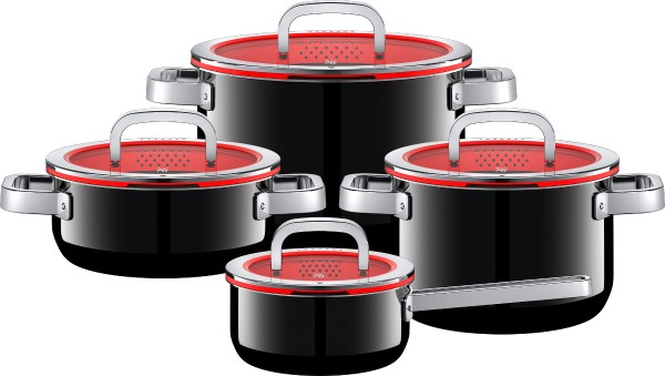 WMF - stainless steel pot set 