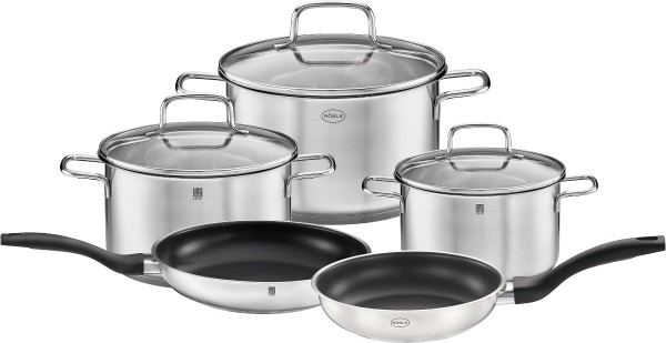 Rösle stainless steel pot and pan set 