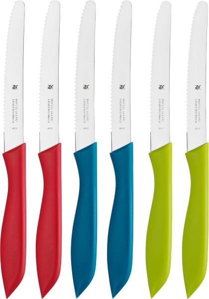 WMF - dinner knife set 6 pieces, colorful