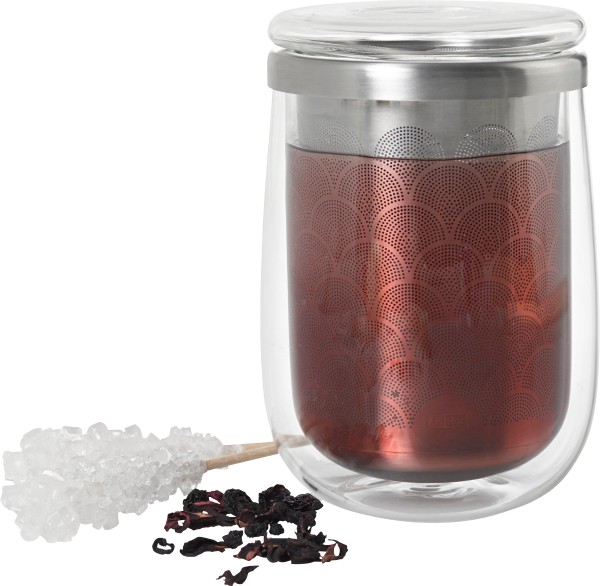 AdHoc - Tea glass with tea filter 