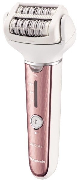 Panasonic - 6-in-1 ES-DEL8A wet/dry epilator, rose-colored/white