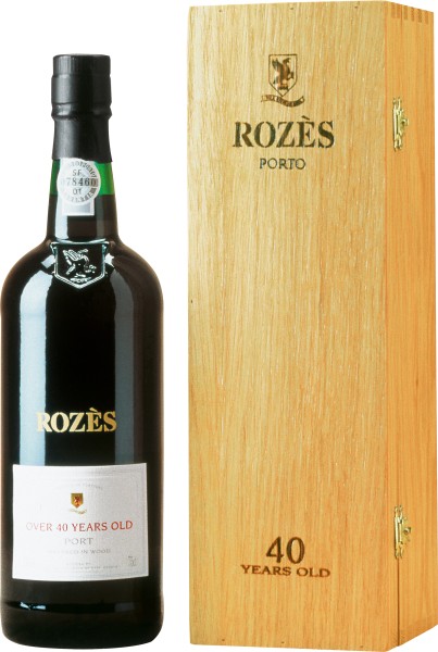 ROZÈS PORTO Port wine 40 years 0,75 l in wooden box