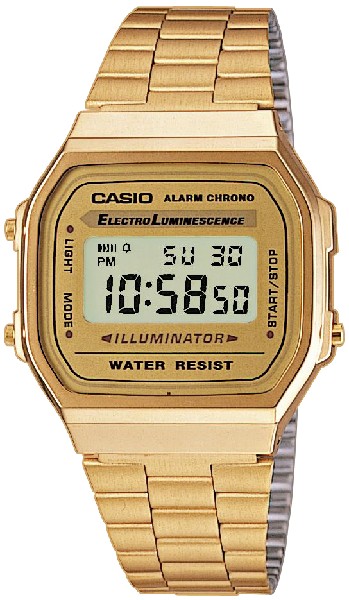 Casio - digitale Edelstahl-Armbanduhr 