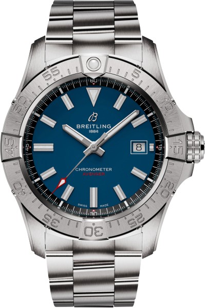 Breitling - Edelstahl-Herrenarmbanduhr 