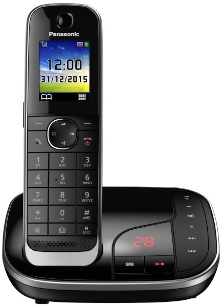 Panasonic - wireless telephone KX-TGJ320 with answering machine, black
