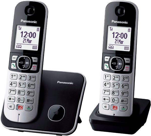Panasonic - Telefon KX-TG6852GB schnurlos mit zus. Mobilteil, schwarz