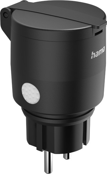 Hama - WLAN outdoor socket outlet voice/app-controlled, black
