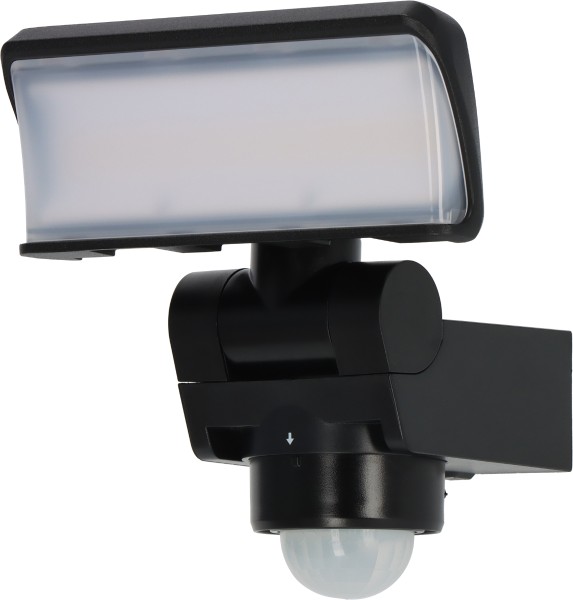 Brennenstuhl - LED wall floodlight WS 2050 SP with motion detector IP44, black