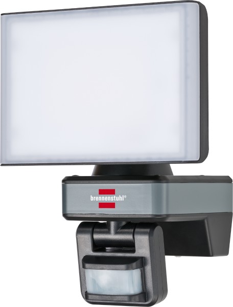Brennenstuhl Connect - WiFi-LED-Wandstrahler WF 2050 P IP54 mit Bewegungsmelder, schwarz