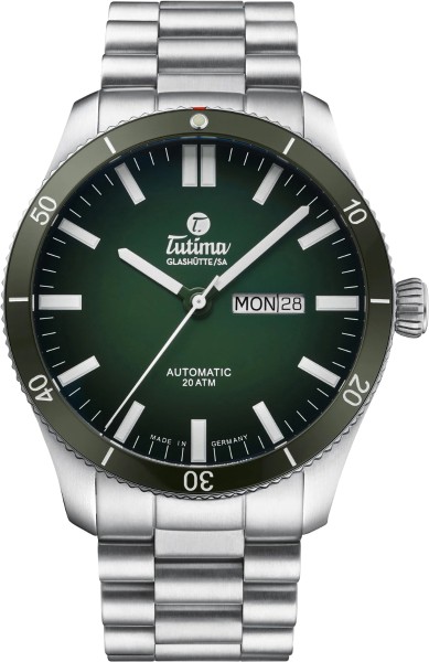 Tutima - Glashütte stainless steel men‘s wristwatch 