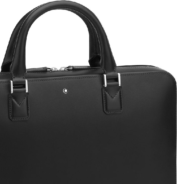 Ipo Pramienservices Montblanc Leder Aktentasche Schwarz