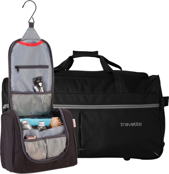 travelite - trolley travel bag + toiletry bag 