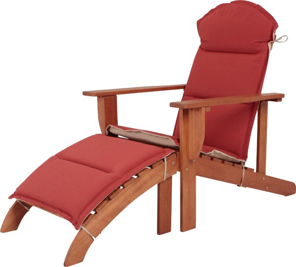 Garden Pleasure - "Harper" Adirondack Chair with seat cushion