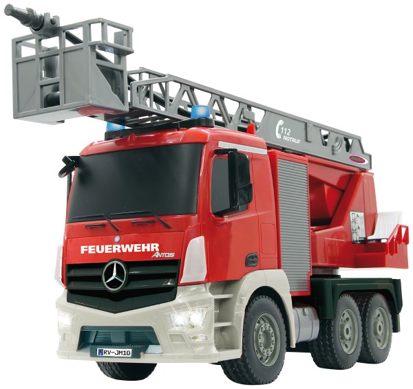 Jamara - radio-controlled fire service with spray function, red