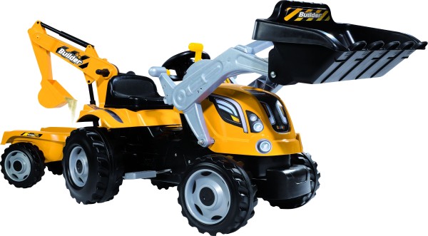 Smoby - Traktor Builder Max, gelb