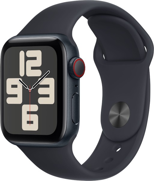 Apple - Watch SE GPS 44 mm aluminum case and sports bracelet