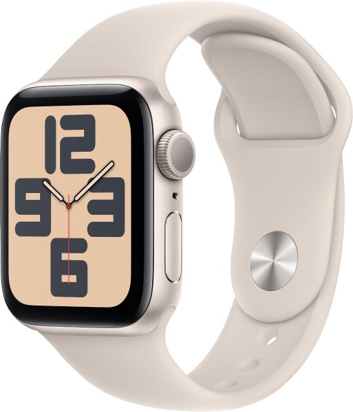 Apple - Watch SE GPS 40 mm aluminum case and sports bracelet polarstern, size. S/M
