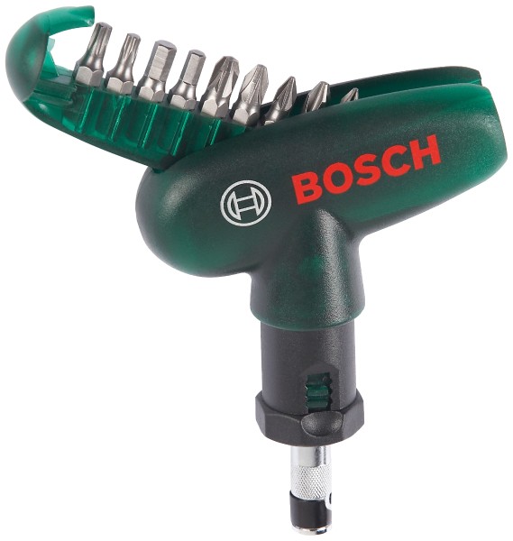 Bosch - Schrauberbit-Set Promoline Pocket 10-tlg.  grün