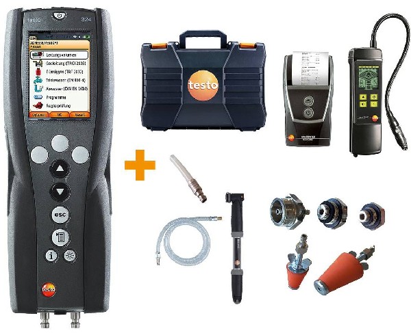 Testo - pressure and leakage measuring instrument 324 professional set