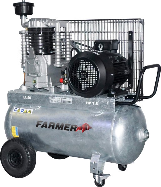 Farmer - fahrbarer Industrie- Kolbenkompressor 890-90 Z PRO