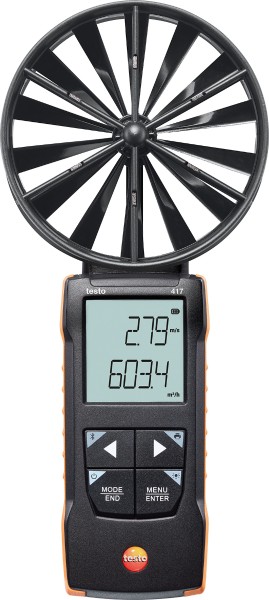 Testo - 417 digitales 100 mm Flügelrad-Anemometer mit App-Anbindung