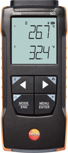 Testo - 922 Differenz- Temperaturmessgerät für TE Typ K mit App-Anbindung