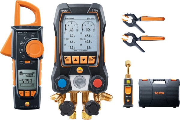 Testo - Smart-Vakuum-Set 570s mit Stromzange