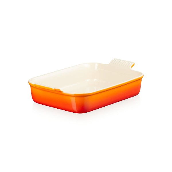 Le Creuset - Auflaufform rechteckig 32 cm, ofenrot