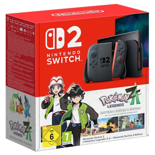 Nintendo Switch - Spielekonsole Switch 2 + Pokemon-Legenden: Z-A - 2 Edition