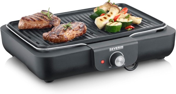 Severin - Tischgrill mit Grillrost PG 8556, schwarz