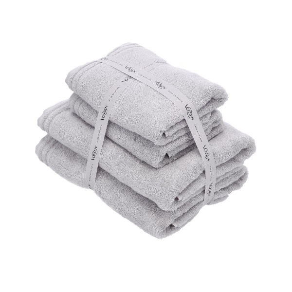 Vossen - Hand- und Duschtuch-Set 4-tlg., hellgrau