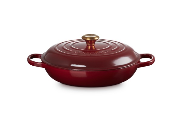 Le Creuset - ‘Signature’ cast iron casserole 30 cm oval, garnet