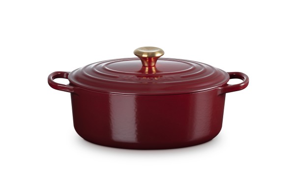 Le Creuset - cast iron roaster ‘Signature’ 29 cm oval, garnet