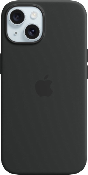 iPhone - 15 Silikon Case mit MagSafe, schwarz