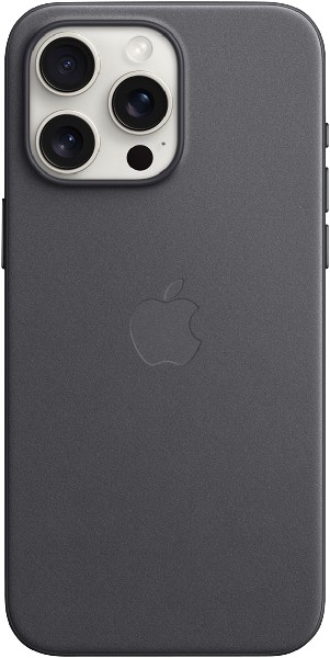 iPhone - 15 Pro Max fine fabric case with MagSafe, black