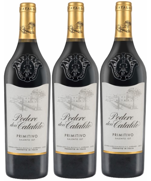 Podere don Cataldo - Primitivo Salento IGT 0,75l, 3 Fl.