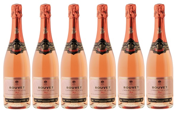 Bouvet Cremant de Loire Rosé 0,75l, 6 Fl.