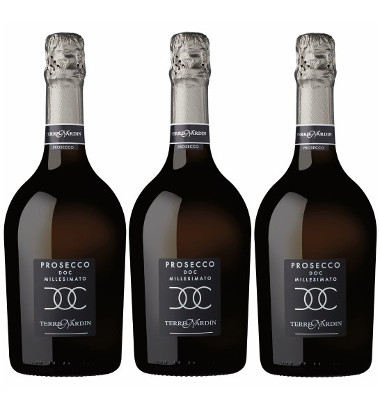 Terre Nardin - Prosecco Millesimato Brut DOC 0,75l, 3 Fl.