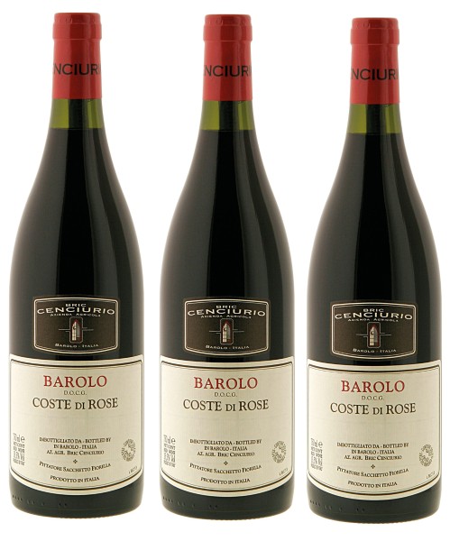 Bric Cenciurio - Barolo Coste di Rose DOCG 0,75l, 3 Fl.