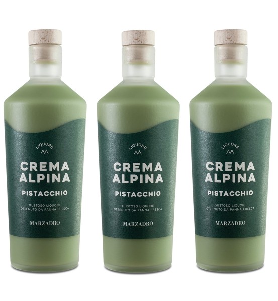 Marzadro - Crema Alpina Pistacchio 17% Vol. 0,7l, 3 Fl.