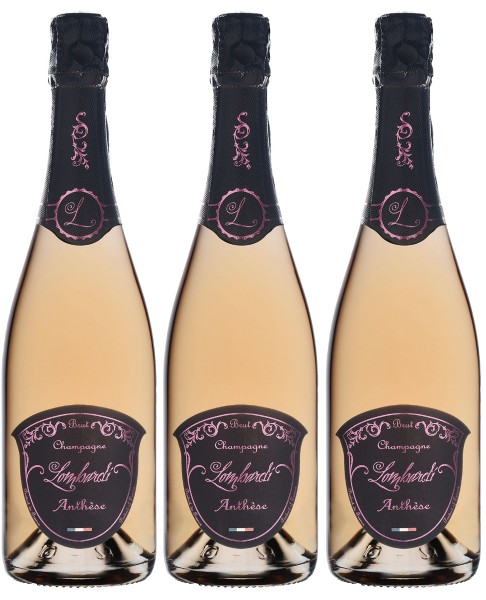 Lombardi - Champagne Cuvée Rosé Anthése 0,75l, 3 Fl.