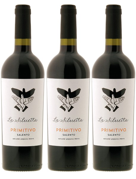 La Siluetta - Primitivo Salento IGP 0,75l, 3 Fl.