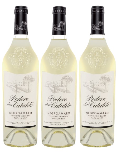 Podere don Cataldo - Negroamaro Bianco IGT 0,75l, 3 Fl.