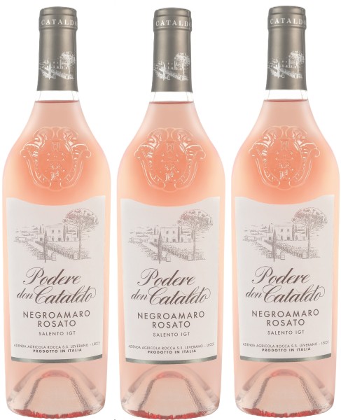 Podere don Cataldo - Negroamaro Rosato Salento IGT 0,75l, 3 Fl.