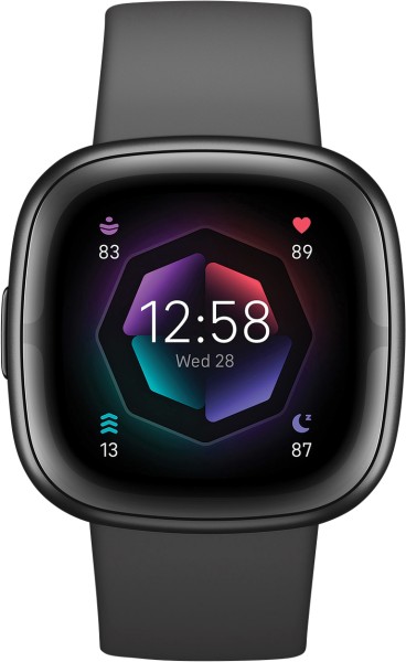 fitbit - GPS-Fitness-Smartwatch "Sense 2", shadow grey graphite